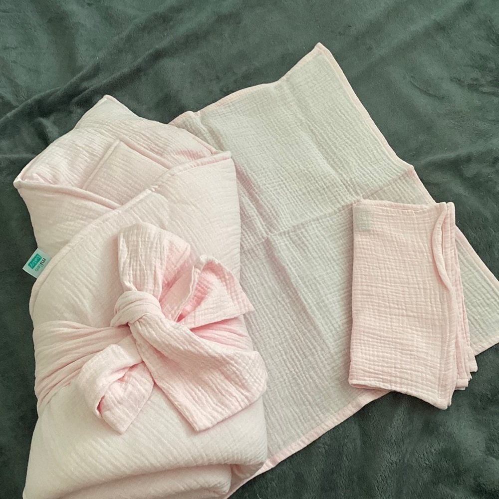 3 Burp cloth, baby warm blanket,sleeping bag ,baby duvet NEW soft ,100%cotton